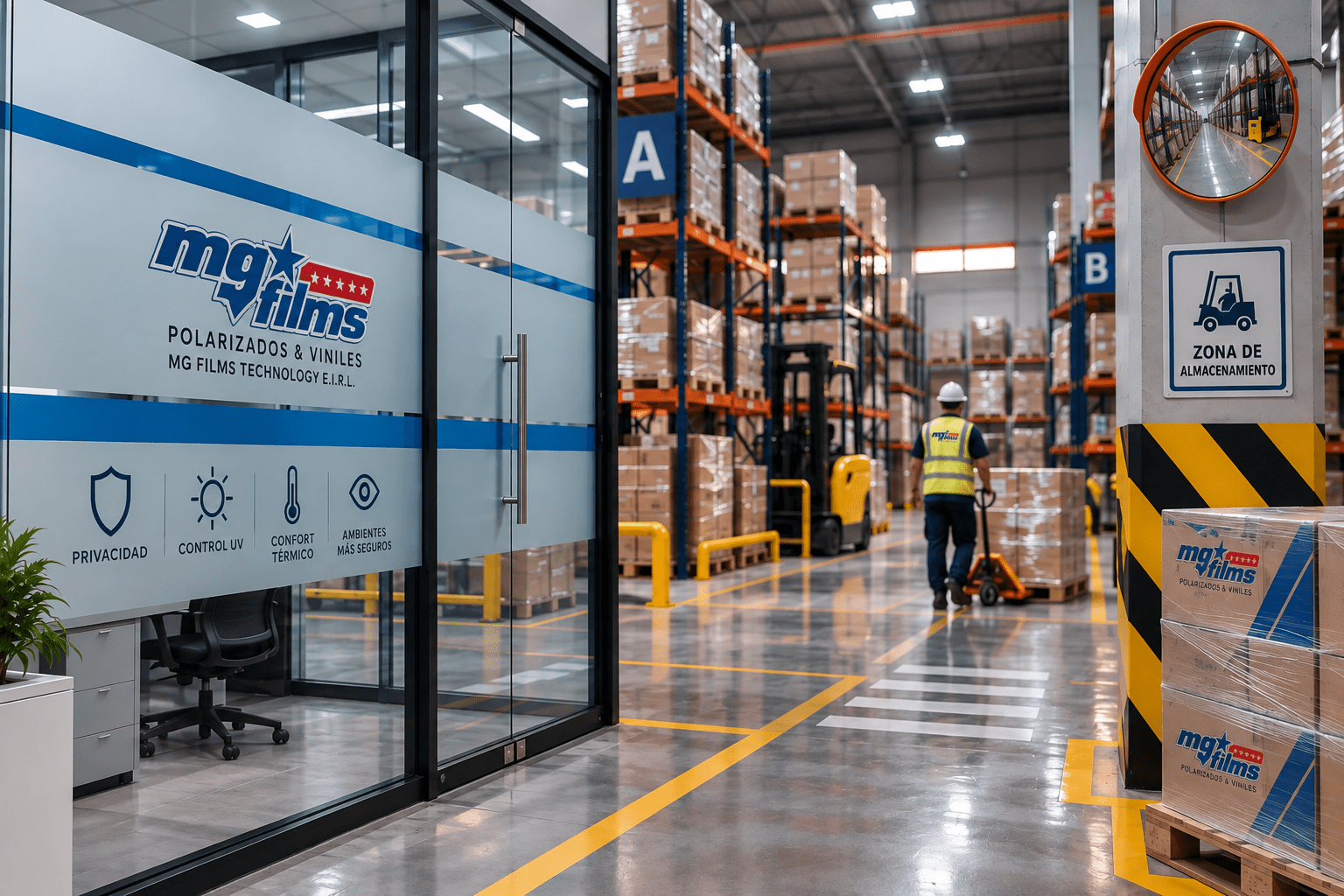 Soluciones MG FILMS para industrias y almacenes